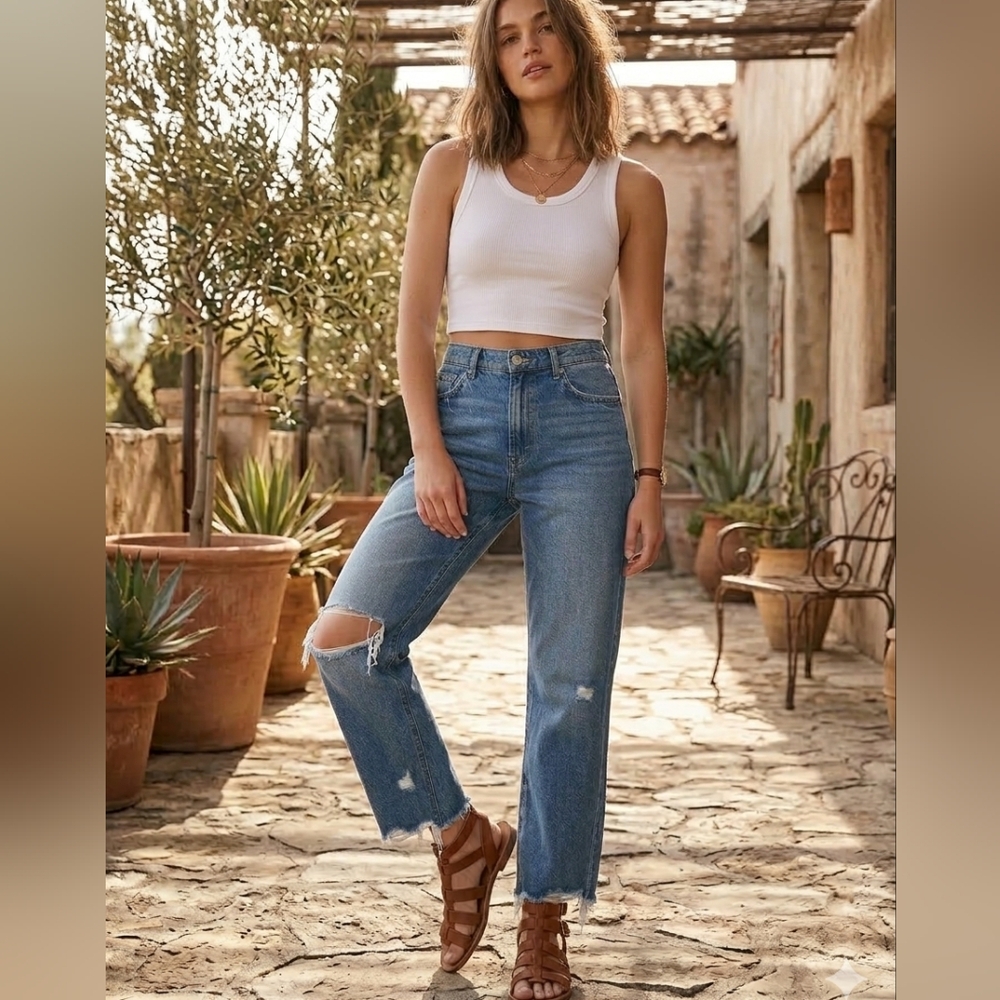 Vervet Distressed Jeans